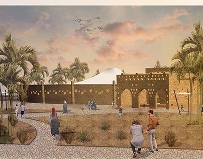 Siwa Buildings, Siwa Oasis Egypt Architecture, Siwa Oasis Architecture, Oasis Architecture Concept, Siwa Architecture, Architecture Graduation, Oasis Style, Siwa Oasis, Architecture Design Presentation