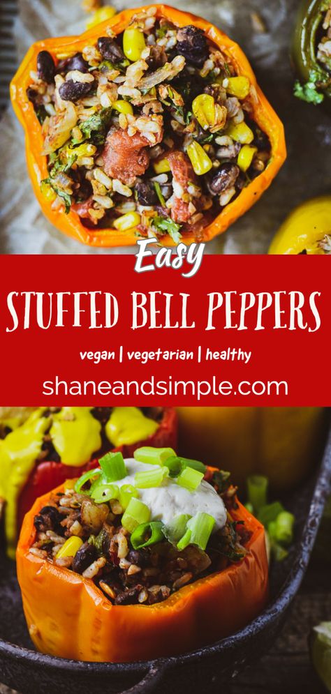 Stuffed Bell Peppers Beans, Stuffed Pepper Recipes Vegetarian, Stuffed Bell Peppers Rice And Beans, Easy Stuffed Peppers Vegetarian, Vegetarian Stuffed Bell Peppers With Rice, Stuffed Bell Peppers With Black Beans, Stuffed Bell Peppers Veggie, Stuffed Bell Peppers Vegetarian Rice, Stuffed Peppers With Rice Vegetarian