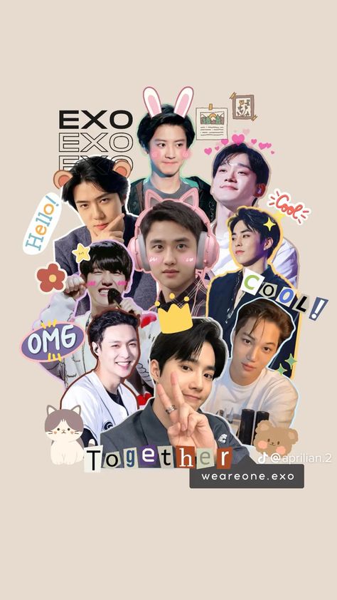 Exo Wallpaper Aesthetic, Exo For Life, Exo Anime, Exo Chibi, Exo Edits, Exo Wallpaper, Exo Art, Exo Lockscreen, K Wallpaper