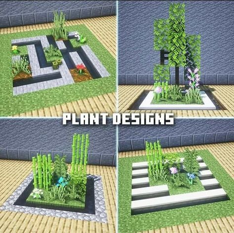 Minecraft Plants, Minecraft Building Designs, Minecraft Garden, Minecraft Decoration, Capas Minecraft, Rumah Minecraft Sederhana, Minecraft House Plans, Bangunan Minecraft, Minecraft Modern