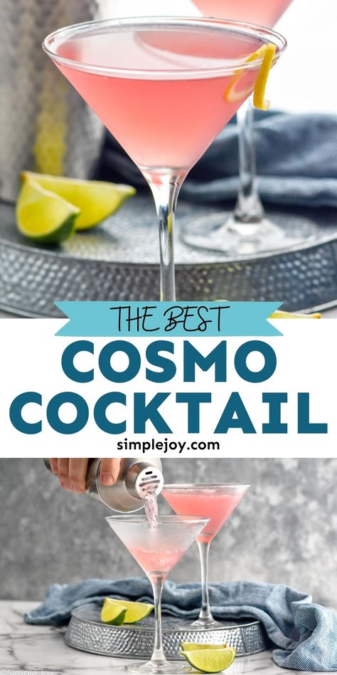 This Cosmopolitan Cocktail is the perfect martini recipe for a girl's night, book club, or just a quiet night at home. Made with just four simple ingredients, you will fall in love! Girls Night Cocktails Easy, Simple Martini Recipes, Girls Night Drinks Cocktails, Cosmopolitan Drink Recipe, Girls Night Cocktails, Healthy Oat Cookies, The Perfect Martini, Cosmopolitan Cocktail Recipes, Cosmopolitan Cocktails