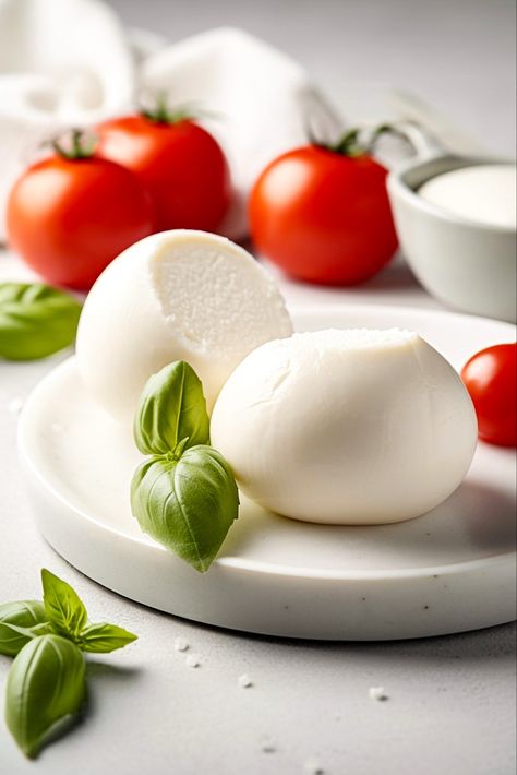 Mozzarella Cheese Aesthetic, Pasta Italia, Milk Photography, Breakfast Photography, Burrata Cheese, Food Illustration Art, Food Snapchat, Food Illustrations, Goat Cheese