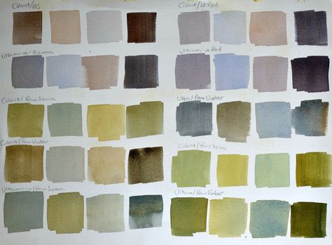 Watercolor Tip: Amazing Color Mixing To Try Right Now - P.J. Cook Artist Studio Mixing Paint Colors, Color Mixing Chart, Watercolor Mixing, Watercolor Tips, Watercolor Projects, Watercolor Painting Techniques, Watercolor Palette, Toned Paper, Color Studies