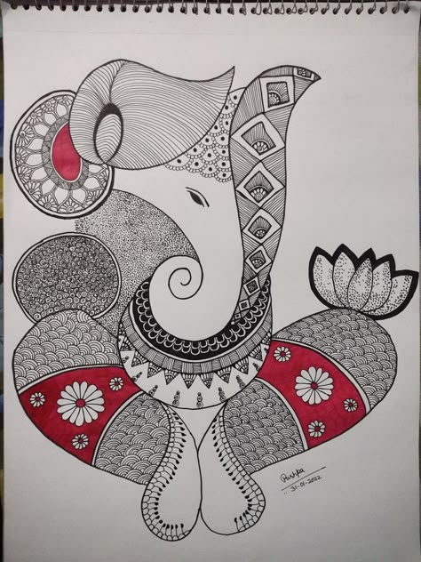 Always being supported with my creativity ❤❤❤ Cute Baby Krishna, Mandala Ganesh, Krishna Mandala Art, Krishna Mandala, Madhubani Paintings Peacock, Mother Painting, Ganesha Drawing, Ganesh Art Paintings