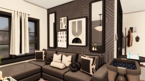 1808 Morris Street | Patreon Sims 4 Furnished House Cc, Sims 4 House Furnished, Sims 4 Cc Houses Download Furnished Patreon, Sims 4 Cc Living Room Clutter, Modern House Sims 4, Sims 4 Family House, Sims 4 Modern House, Sims 4 Cc Furniture Living Rooms, Black Apartment