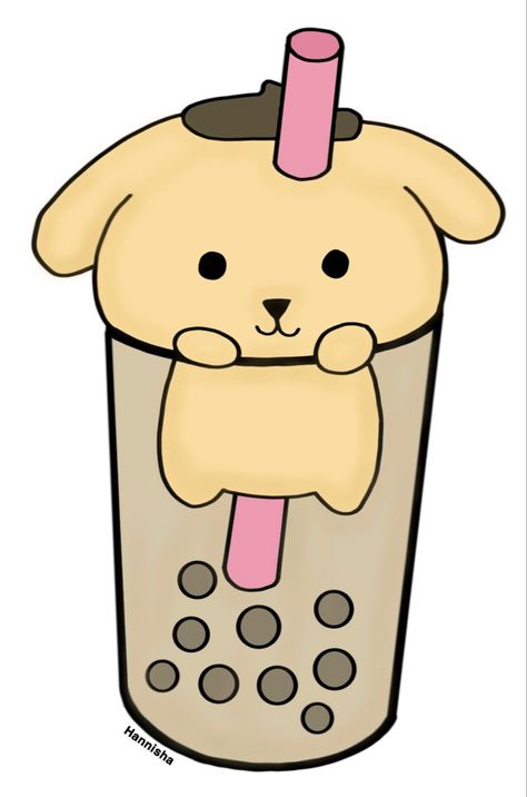 Sanrio Boba Drawing, Sanrio Boba, Boba Drawing, Sanriocore Aesthetic, Stickers Drawing, Drawing Aesthetic, Reference Art, Emoji Stickers, Easy Drawings Sketches