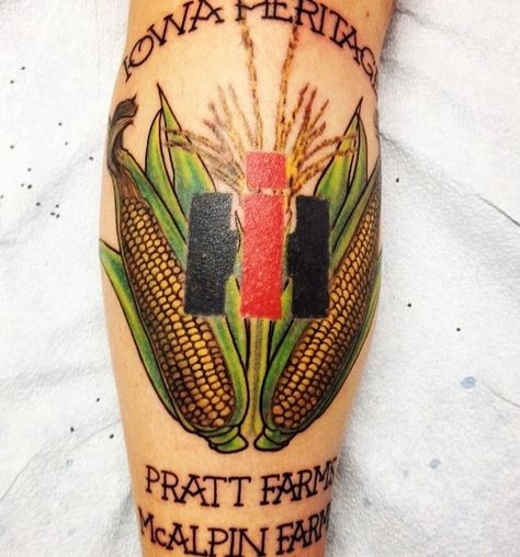 International harvester tattoo <3 love it Tattoo Farm, Tractor Tattoo, Farm Tattoo, Guys Tattoos, Saved Tattoo, International Tractors, Tattoo People, International Harvester, Pretty Tattoos