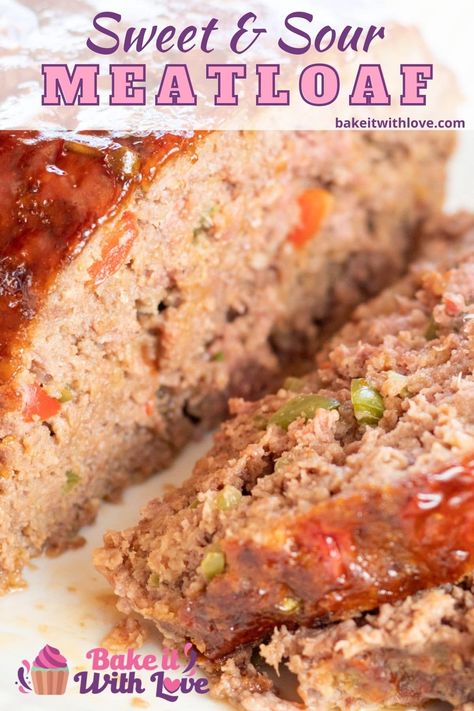 Sweet And Sour Meatloaf Recipes, Sweet And Sour Meatloaf, Meatloaf Seasoning Recipe, Meatloaf Sauce Recipe, Veal Meatloaf, Flavorful Meatloaf, Meatloaf Easy, Meatloaf Sauce, Beef Ideas