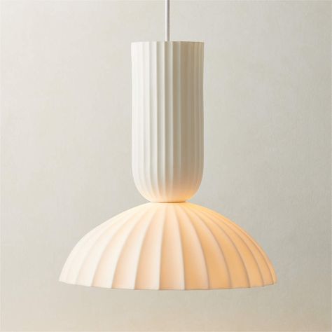 Jeanne Modern White Porcelain Dome Pendant Light + Reviews | CB2 Black Globe Pendant Light, Oversized Pendant Light, Blue Pendant Light, Iron Pendant Light, Dome Pendant Light, Small Pendant Lights, Dome Pendant Lighting, Bamboo Pendant Light, Lake Oswego