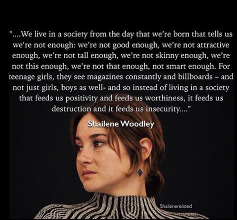 Rien à rajouter Shailene Woodley Quotes, Shaeline Woodley, Female Strength, Woman Empowerment, Alphabet Code, Divergent Series, Book Writing Inspiration, Shailene Woodley, Theo James