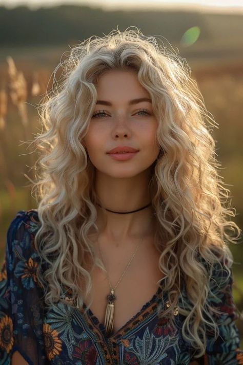 Lioness Hairstyle, Blond Perm, Honey Blonde Wavy Hair, Blonde Permed Hair, Platinum Blonde Hair Curly, Bunny Beauty, Long Blonde Curls, Perfect Blonde Hair, Light Blonde Hair