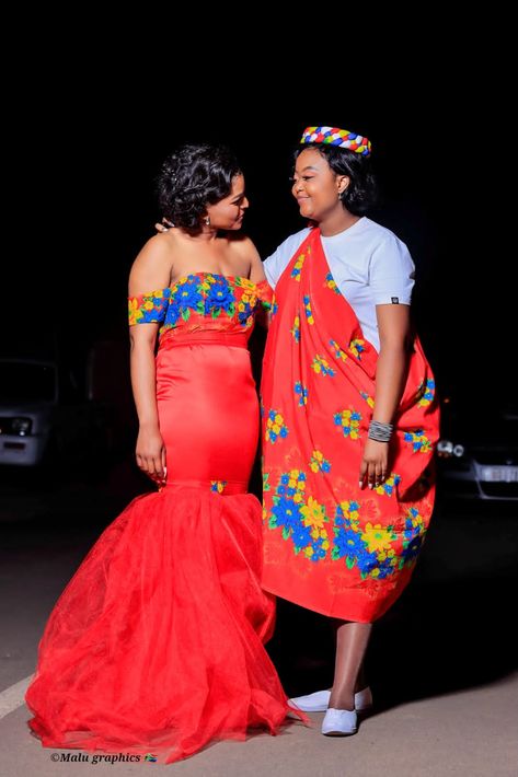 Tsonga traditional wedding dress Tsonga Wedding Dresses, Tsonga Traditional Attire, Different Wedding Dresses, Traditional Wedding Dress, Popular Wedding Dresses, Popular Trends, African Print Dress Designs, African Wedding Dress, Dresses 2022