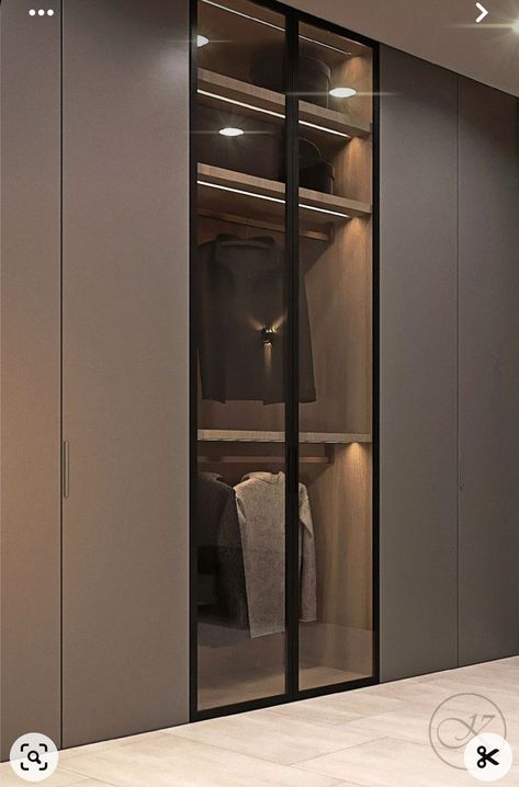 Luxury Modern Closet, Minimalist Closet Design, Bedroom Wardrobe Ideas, Wardrobe Laminate Design, Wall Wardrobe Design, Wardrobe Wall, Bedroom Wardrobe Design, Dressing Design, Modern Cupboard