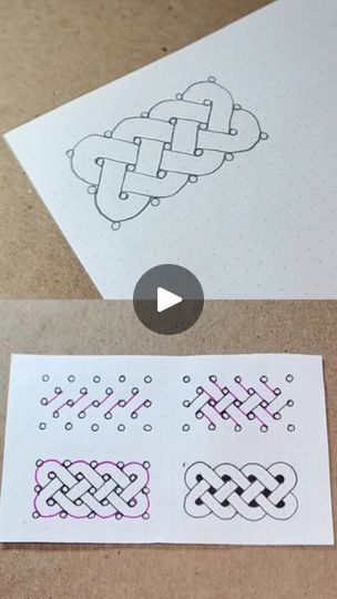 Celtic Zentangle Patterns, Celtic Knot Tutorial Step By Step, Doodle Tutorial Step By Step, Celtic Drawings, Celtic Knot Tutorial, Knot Drawing, Celtic Knot Drawing, Knot Tutorial, Free Hand Designs