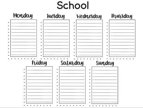 Study Timetable Template, Study Timetable, Sunday To Saturday, Timetable Template, School Timetable, School Schedule, Friday Saturday Sunday, Sunday Monday, Monday Tuesday Wednesday