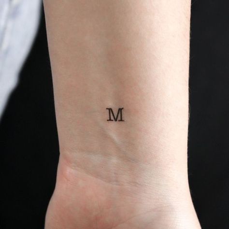 M Typewriter Uppercase Letter Temporary Tattoo (Set of 3) Fonts for tattoos #fontsfortattoos tattoo #tattoo tattoos #tattoos fonts #fonts font #font 9.300 Cursive M Tattoo, Date Of Birth Tattoos Ideas Fonts, Roman Numeral Tattoo Font, Letter M Tattoos, Name Tattoos On Neck, Tattoo Word Fonts, Tattoo Font Styles, Fonts For Tattoos, Tattoos Fonts