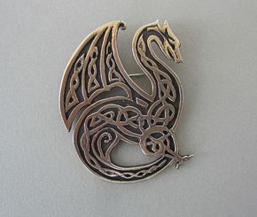 My newest dragon design! Dragons & Such at MasterArk.com Dragon Celtic, Art Viking, Bronze Dragon, Celtic Dragon, Celtic Knotwork, Celtic Style, Medieval Jewelry, Celtic Symbols, Dragon Jewelry