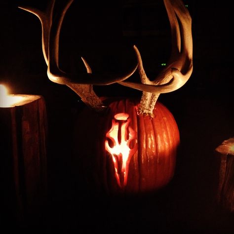 Eric & I's pumpkin this year! #deer #pumpkin #halloween #carving #adventureoutdoors Buck Pumpkin Carving, Pumpkin Carving Ideas Deer, Hunting Pumpkin Carving Ideas, Elk Pumpkin Carving, Deer Pumpkin Carving Ideas, Western Pumpkin Carving Ideas, Deer Pumpkin Carving, Country Pumpkin Carving, Deer Pumpkin