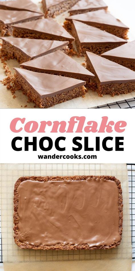 Chocolate Coconut Slice, Crunch Recipe, Coconut Slice, Chocolate Slice, Tray Bake Recipes, Crunchy Snack, Slices Recipes, Christmas Cooking, Decadent Chocolate