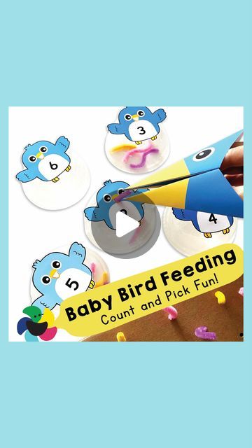 Chana Favors on Instagram: "Baby Bird Feeding - Introduce fine motor and number skills with our Baby Bird Feeding printable! 🐦✨ This interactive game enhances fine motor skills while reinforcing number recognition and counting in a fun and engaging way. Feed the baby birds and watch your child’s skills soar! 🌟 Visit our Etsy store to get yours today. 🛍️ ☰What you'll need: * Chanafavors Printables 🌈 Shop for Printable PDF Files 🖨 Chanafavors.etsy.com (Click our profile for live link) * Cardboard Box * Awl * Pipe Cleaners * Scissors / Cutter Knife * Glue Stick * Plastic Lids ❤️ Like, Share, and Save for future inspiration. 🌟Follow @chanafavors for fresh ideas every week! #ChanaFavors . . . . . #kidsactivities #finemotor #finemotorskills #finemotoractivity #finemotoractivities # Birds Activity For Preschool, Future Inspiration, Bird Feeding, Baby Birds, Preschool Art Activities, Plastic Lids, Glue Stick, Number Recognition, Pipe Cleaners