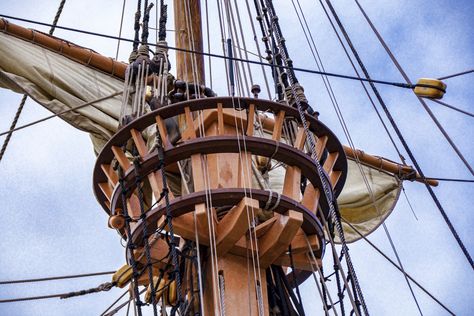 Crows Nest Pirate Crows Nest, Pirate Ship Crows Nest, Crows Nest Ship, Ship Crows Nest, Pirate Vibes, Nest Images, Arcane Trickster, Crows Nest, English Projects