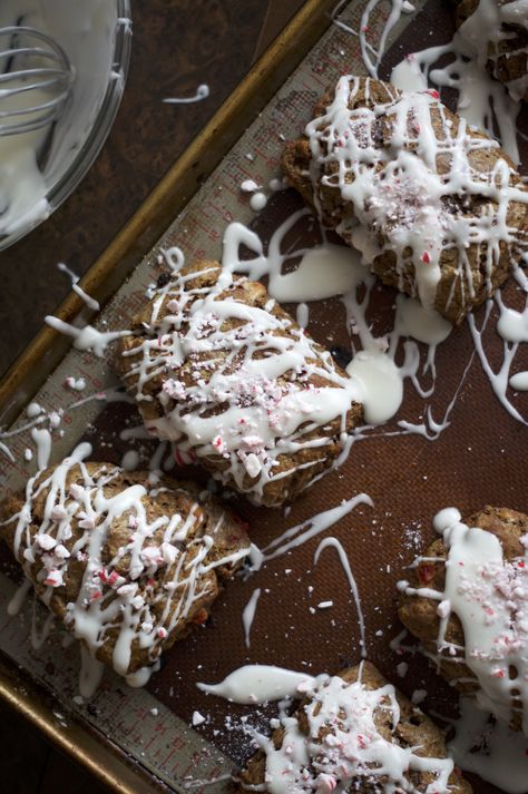 Peppermint Mocha Scones, Marshmallow Glaze Recipe, Peppermint Scones, Peppermint Hot Cocoa, Chocolate Scones, Peppermint Hot Chocolate, Sweet Rain, Small Window, Peppermint Mocha