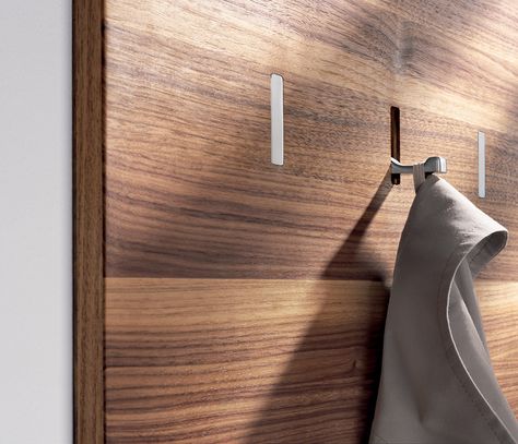 Wall Panel with Coat Rack                                                                                                                                                                                 More Vstupná Hala, Modern Coat Rack, Joinery Details, 아파트 인테리어, Lake Cottage, Furniture Details, Coat Hanger, 인테리어 디자인, Coat Rack