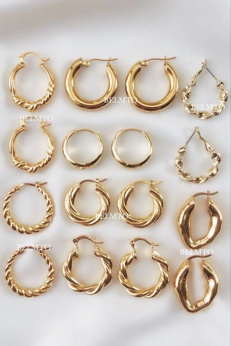 Golden Hoops, Accessories Style, Pamper Yourself, Dope Jewelry, Jewelry Essentials, Classy Jewelry, Jewelry Lookbook, Rings For Girls, Fashion Ring