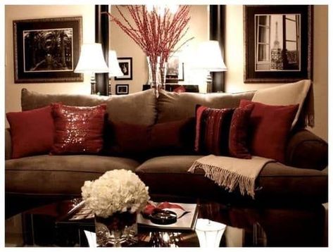 Chocolate Living Rooms, Brown Couch Decor, Tan Living Room, Burgundy Living Room, Turquoise Living Room Decor, Pinterest Living Room, Living Room Decor Brown Couch, Living Room Brown, Brown Couch Living Room