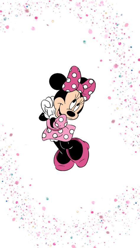 Minie Mouse Wallper Iphone, Mini Mouse Wallper, Minnie Mouse Wallpaper, Minnie Mouse Background, Mickey Mouse Background, Minnie Mouse Drawing, Mickey Mouse Themed Birthday Party, Minnie Mouse Birthday Cakes, Iphone Wallpaper Preppy