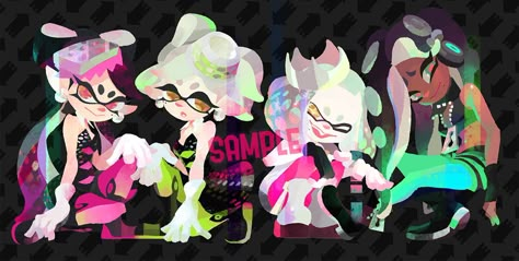 Splatoon Official Art, Callie Splatoon, Splatoon Squid Sisters, Marie Splatoon, Callie Marie, Splat Tim, Splatoon Idols, Splatoon Squid, Splatoon Memes