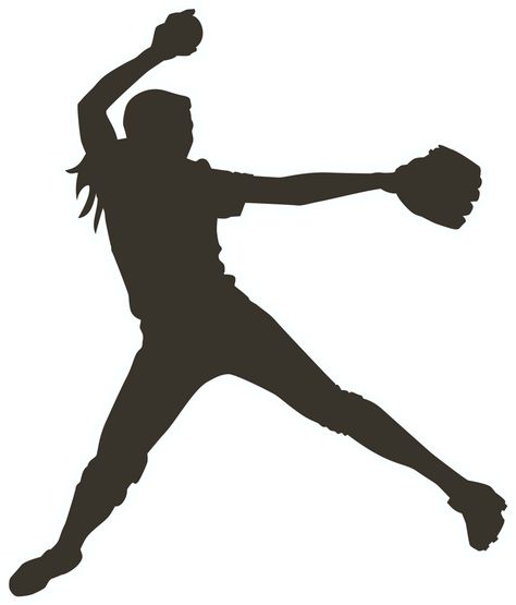 Volleyball Drawing, Softball Svg Files, Softball Clipart, Fast Pitch Softball, Softball Pitcher, Softball Tees, Softball Pitching, Clip Art Free, Softball Svg