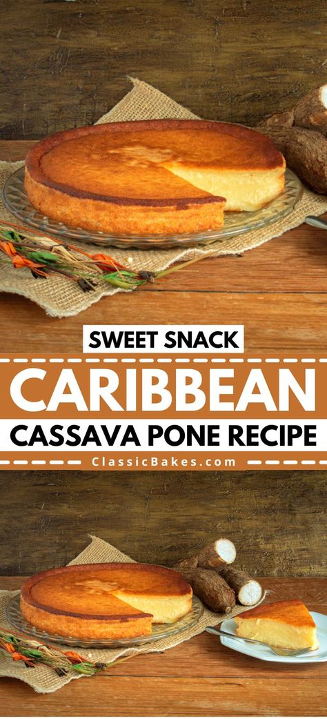 Carribean Desserts, Cassava Pone Recipe, Cassava Pone, Trinidadian Recipes, Jamaica Food, Trinidad Recipes, Trini Food, Jamaican Dishes, Vegan Meal Plans