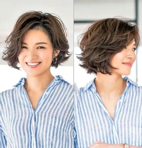 Short Layered Hair Women, Shag Hair, Haircuts For Medium Length Hair, Tousled Bob, Bob Hairstyles For Thick, Short Shag, Wavy Bob Hairstyles, Growing Pains, Chin Length Hair