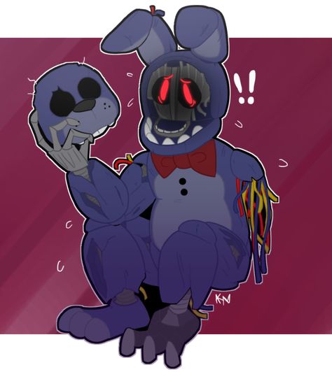 hey let’s FACE it, bonnie is still lovable with or without a face :) Toy Bonnie Fanart, Bonnie Fanart, Fnaf Freddy, Fnaf Sl, Toy Bonnie, Fnaf Wallpapers, Fnaf 1, Fnaf Comics, Fnaf Memes