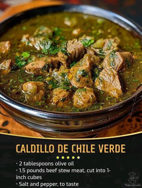 Grandma magic recipes Chili Enchiladas, Southwest Recipes, Rick Bayless, Chili Relleno, Chili Verde, Verde Recipe, Easy Chili, Mexican Foods, Beef Stew Meat