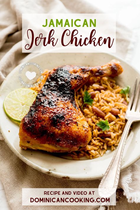 Jerk Chicken Breast Recipe, Easy Jerk Chicken Recipe, Jerk Chicken Breast, Jamaican Jerk Chicken Recipe, Jerk Chicken Recipe, Jamaican Jerk Chicken, Jamaican Cuisine, Jamaican Dishes, Chicken Thigh Recipes Crockpot