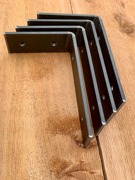 Floating Shelf Bracket, Industrial Kitchen Design, Rod Iron, Iron Shelf Brackets, Metal Shelf Brackets, Floating Shelf Brackets, Kitchen Sink Design, Iron Brackets, Iron Shelf