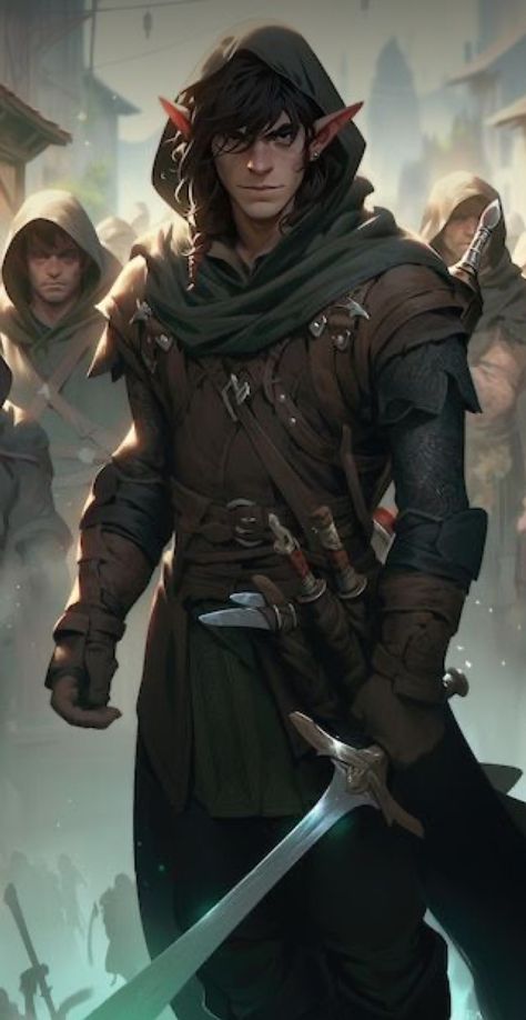 Wood Elf Rogue Male, Elven Warrior Art Male, Dnd Rogue Male, Dnd Elf Male, Elf Ranger Male, Male Wood Elf, Wood Elf Male, Dnd Ranger, Warlock Dnd