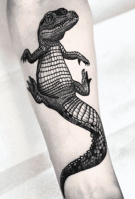 Crocodile Tattoo Design, Croc Tattoo, Crocodile Tattoos, Tortoise Tattoo, Alligator Tattoo, Crocodile Tattoo, Full Body Tattoo, Weird Tattoos, Wild Beauty