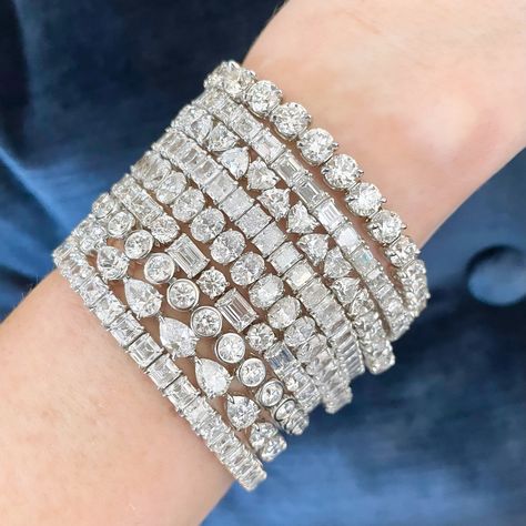 You can never have too many diamond tennis bracelets! 💎Which one is your favorite? Diamond Bracelet Design, Bracelet Diamond, Diamond Tennis Bracelet, Bracelet Design, Tennis Bracelet Diamond, Which One Are You, Tennis Bracelet, Bracelet Designs, Diamond Bracelet