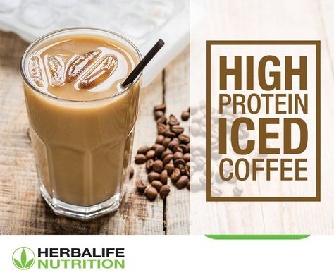 Coffee Herbalife, Herbalife Coffee, Herbalife Shop, High Protein Iced Coffee, Protein Iced Coffee, Herbalife Nutrition Club, Herbalife Shake Recipes, Nutrition Club, Herbalife Recipes