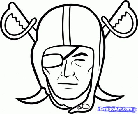 raiders football coloring pages | how to draw the raiders oakland raiders step 5 #americanfootball #american #football #drawing Fondant Patterns, Raiders Tattoo, Raiders Cake, Memorial Rocks, Raiders Tattoos, Football Coloring, Dinosaur Template, Printable Stencil, Oakland Raiders Fans