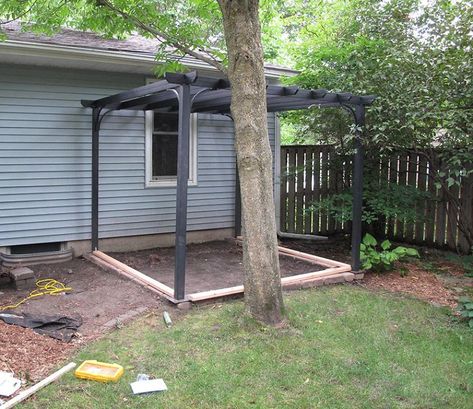 We Built A Beautiful Garden Catio For Our Formerly-Blind Bengal Gazebo On Deck, Bengal Kittens, Diy Swing, Garden Pergola, Pergola Swing, Deck With Pergola, Cat Enclosure, Diy Pergola, Enjoy Nature