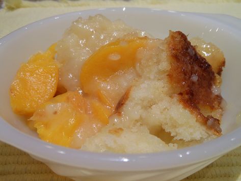 This recipe could also be called "Cuppa Cuppa Cuppa Cake", but whatever you call it, it is yummy. You can use any kind of fruit you like, but peaches are my favorite. I have tried fruit cocktail be... Cuppa Cuppa Cuppa, Cuppa Cake, Tasty Peach, Apple Cobbler, Fruit Cobbler, Canned Fruit, Peach Cobbler Recipe, Peach Fruit, Canned Peaches