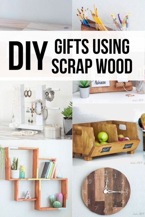 These are some awesome quick DIY wooden gift ideas! Perfect for last minute. Many use scrap wood! Great DIY projects for her, him and kids. These will make perfect handmade Christmas gifts! #anikasdiylife Diy Wood Gifts, Using Scrap Wood, Wood Gifts Diy, Diy Gifts Cheap, Wood Scraps, Easy Wood Projects, Scrap Wood Projects, Wood Working Gifts, Beginner Woodworking Projects