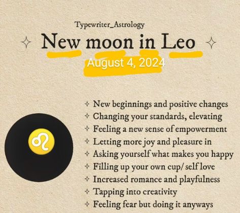 New Moon In Leo 2024, New Moon In Leo, Moon In Leo, What Makes You Happy, Positive Change, New Moon, Moon Phases, New Beginnings, You Changed