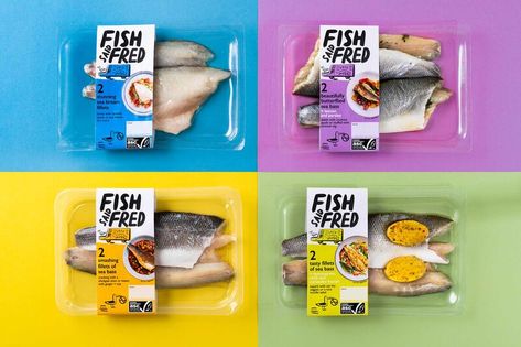 Responsibly Produced Seafood - Fish Said Fred Offers ACS-Certified Sea Bream and Sea Bass (TrendHunter.com) Check more at https://viralbuzz.website/responsibly-produced-seafood-fish-said-fred-offers-acs-certified-sea-bream-and-sea-bass-trendhunter-com/?utm_source=pinterest Seafood Packaging, New England Seafood, Halal Snacks, Frozen Food Packaging, Sea Bream, Frozen Seafood, Fish Salad, Food Poster Design, Sea Bass