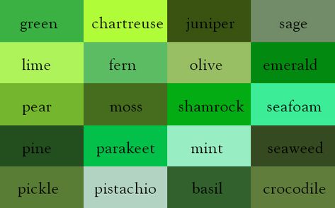 These 340 Unique Color Names Make the Best Color Thesaurus! | LouiseM Color Thesaurus, You Dream, One 1, Sierra Leone, A Color, To Color, Emerald, Beads, Green