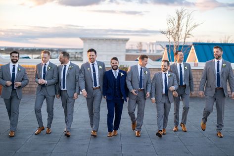 Groom Stand Out From Groomsmen, Groom And Groomsmen Attire, Groomsmen Attire, Groom Wear, Groom And Groomsmen, Wedding Board, The Groom, Future Wedding, Different Colors